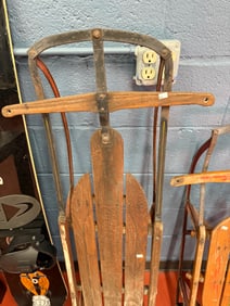 ANTIQUE WOOD SLED #3