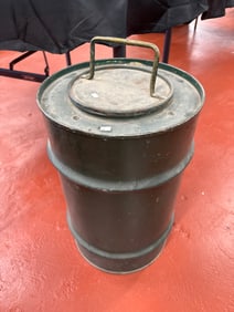 VINTAGE LARGE CANISTER WITH LID