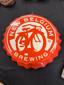 METAL NEW BELGIUM BREWING SIGN