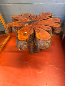 2 X VINTAGE WOOD SIDE TABLES