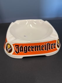 VINTAGE JAGERMEISTER GLASS GOEBEL ASHTRAY