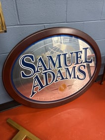 LARGE SAMUEL ADAMS BAR MIRROR
