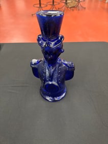 CHARLES JAQUIN GEORGE WASHINGTON COBALT LIQUOR BOTTLE