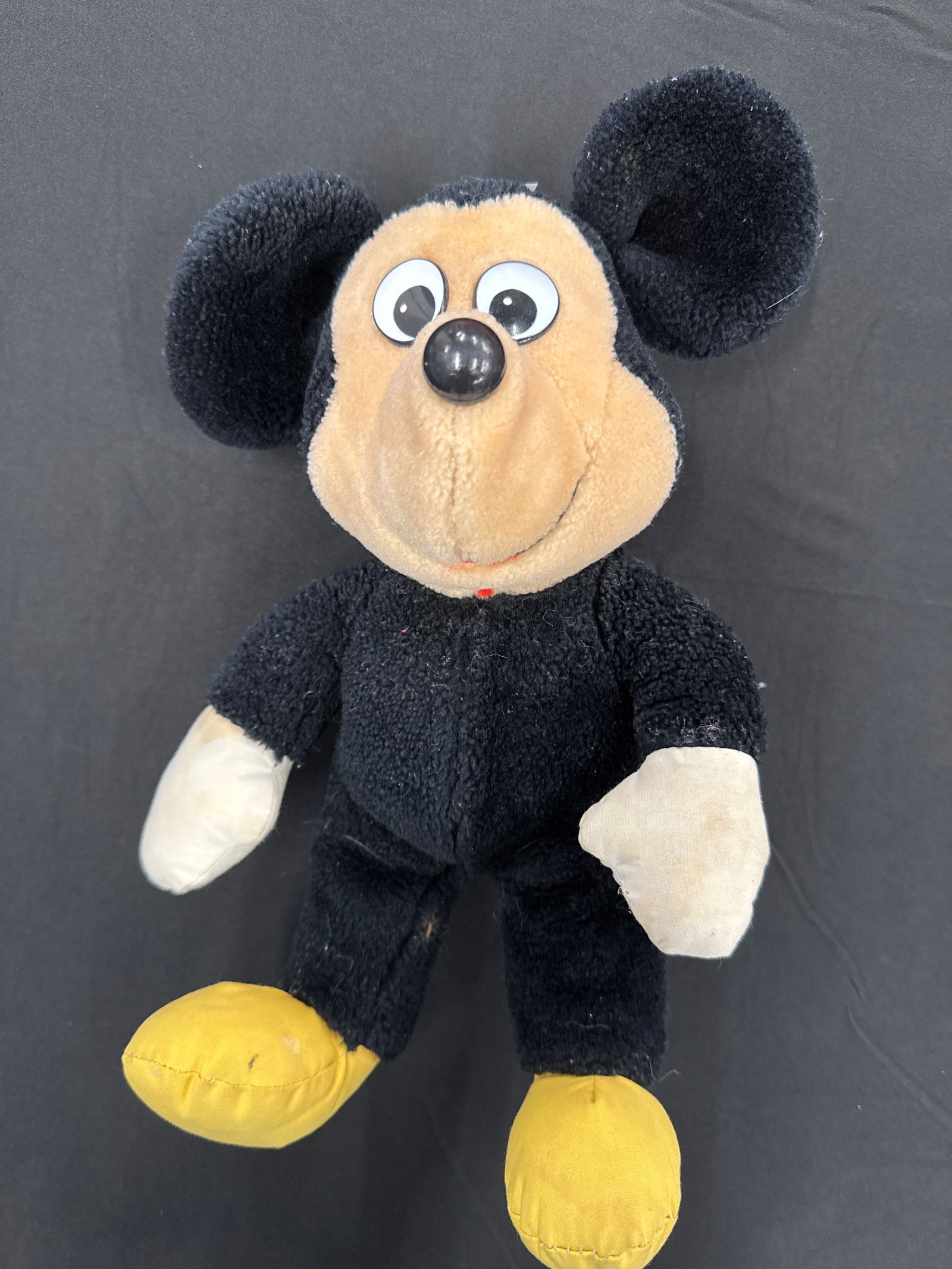 VINTAGE MICKEY MOUSE PLUSH DOLL: Vintage Mickey Mouse Plush Doll.