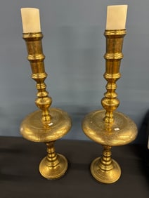 BRASS CANDLE HOLDERS