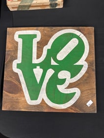 WOOD LOVE SIGN