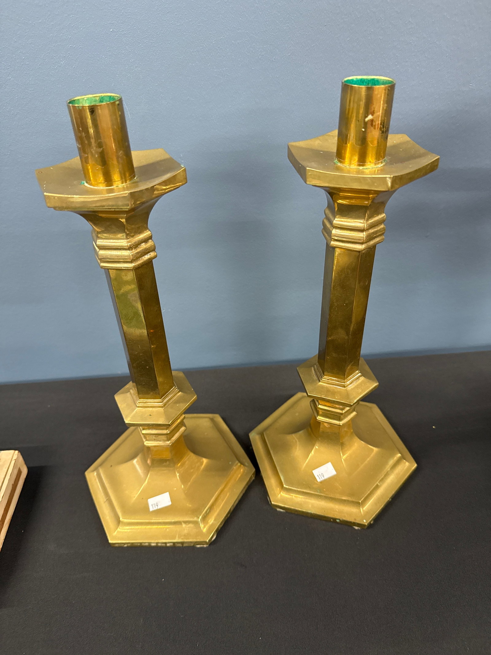 BRASS CANDLE STICK HOLDERS (1 of 3)