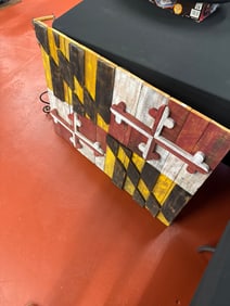LARGE PAINTED WOOD MARYLAND SIGN