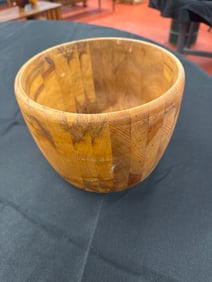 WOOD CARVED BOWL
