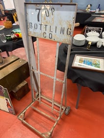 VINTAGE 7UP Advertising CART WITH WHEELS