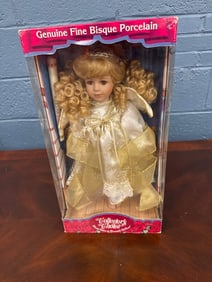 COLLECTORS CHOICE FINE BISQUE PORCELAIN DOLL