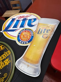 LARGE MILLER LITE ADVERTISING SIGN