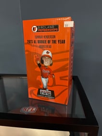 SEALED BALTIMORE ORIOLES GUNNAR HENDERSON 2023 AL ROOKIE OF THE YEAR BOBBLEHEAD