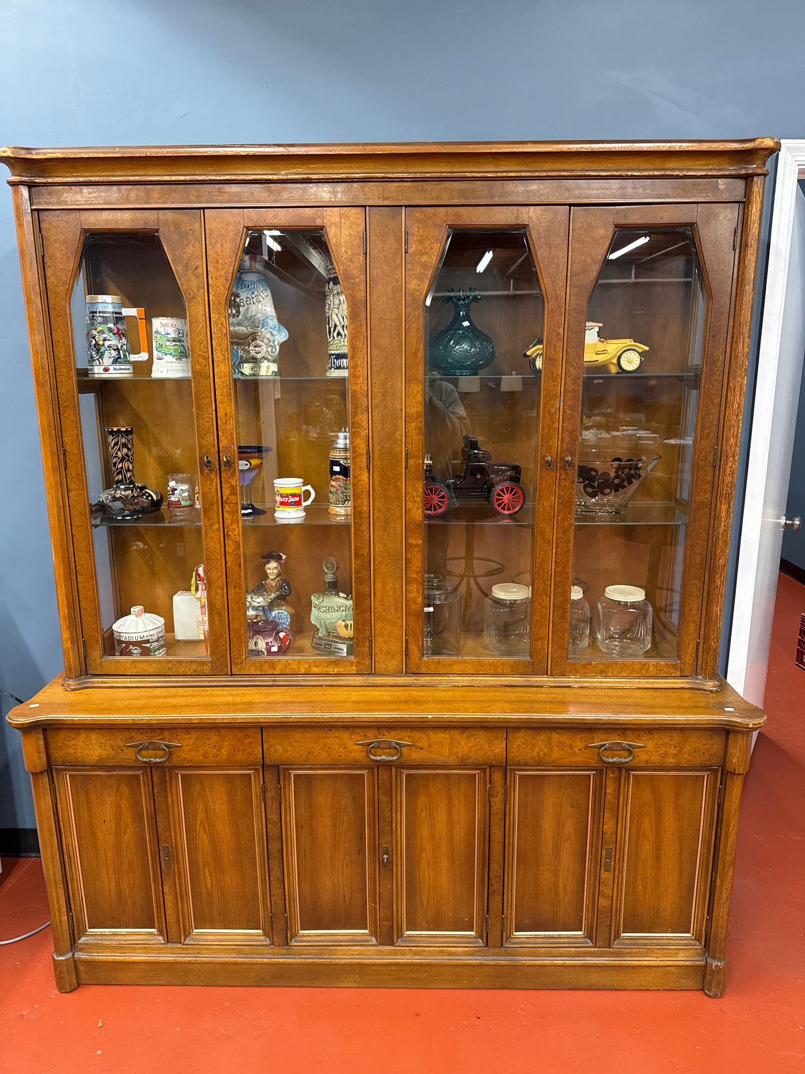 LARGE CHINA CABINET (1 of 2)