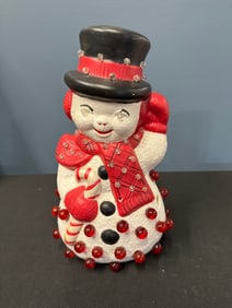 CERAMIC SNOWMAN DECORATION #3