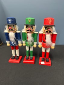 RED GREEN AND BLUE NUTCRACKERS