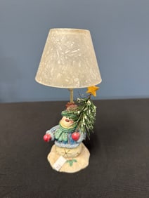 SNOWMAN CANDLE HOLDER