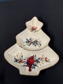 LENOX WINTER GREETINGS TREE DIVIDER SERVER