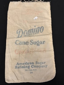 VINTAGE DOMINO CANE SUGARS CANVAS BAG