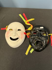 PRICE PRODUCTS VINTAGE CERAMIC THEATER MASKS