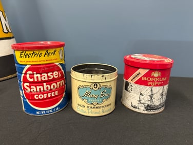 3 VINTAGE CANS