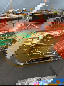 GOLD SLED CHRISTMAS DECORATION