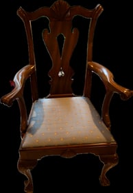 SET OF 8 PHILADELPHIA MAHOGANY CENTENNIAL CHIPPENDALE DINING CHAIRS