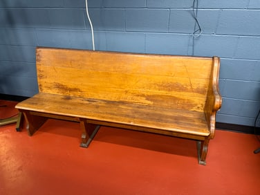 HALF CHURCH PEW
