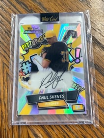 PAUL SKENES 1/1 ON CARD ROOKIE AUTOGRAPH
