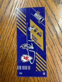 JUSTIN TUCKER AUTOGRAPHED SOUVENIR TICKET