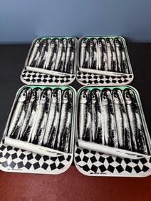 4 CRATE AND BARREL FISH PLACEMATS