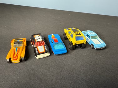 5 VINTAGE MATCHBOX CARS