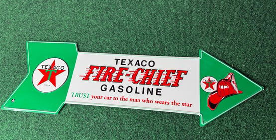 TEXACO FIRE- CHIEF GASOLINE SIGN