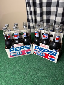 2 PACKS - 1992 RICHARD PETTY LONGNECK PEPSI BOTTLES