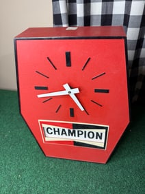 VINTAGE CHAMPION SPARK PLUG CLOCK