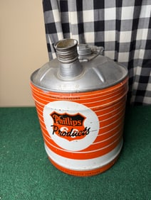 Vintage Phillips 66 5 Gallon Oil Can