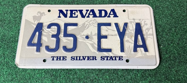 1 X Vintage Nevada The Silver State License Plate