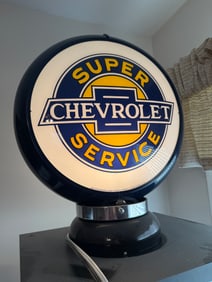 Chevrolet gas pump globe lamp