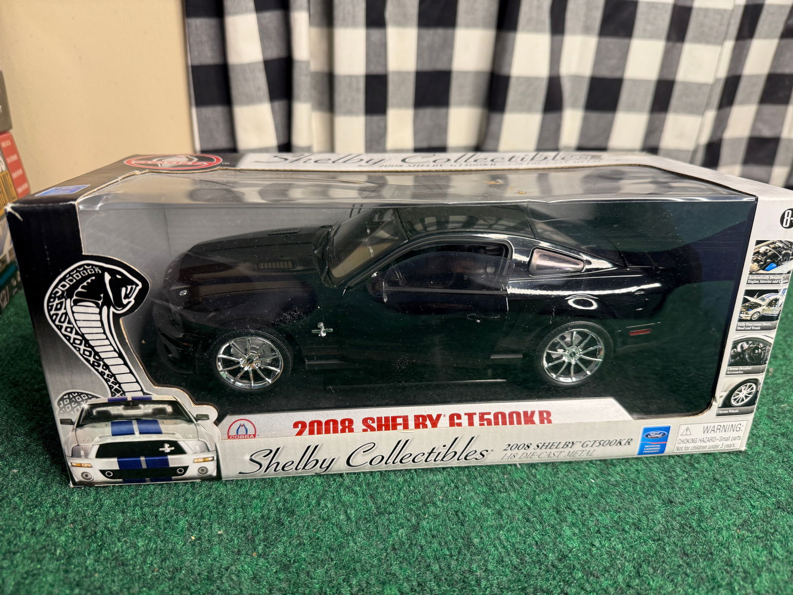 2008 Ford Shelby Mustang Gt500kr Black With Black Stripes 1