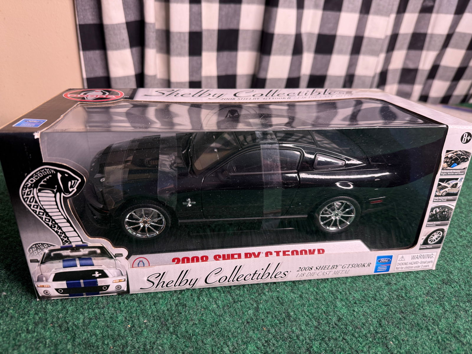 2008 Ford Shelby Mustang Gt500kr Black With Black Stripes 1