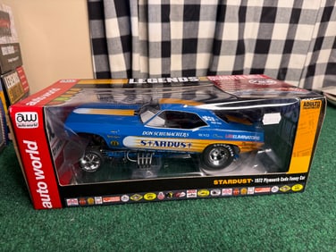Don Schumacher's 1972 Plymouth Cuda Stardust (Bobby Rowe) Funny Car Limited Edition to 750pcs 1/18