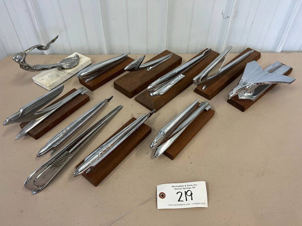 219 (11) Chrome Hood Ornaments Auction