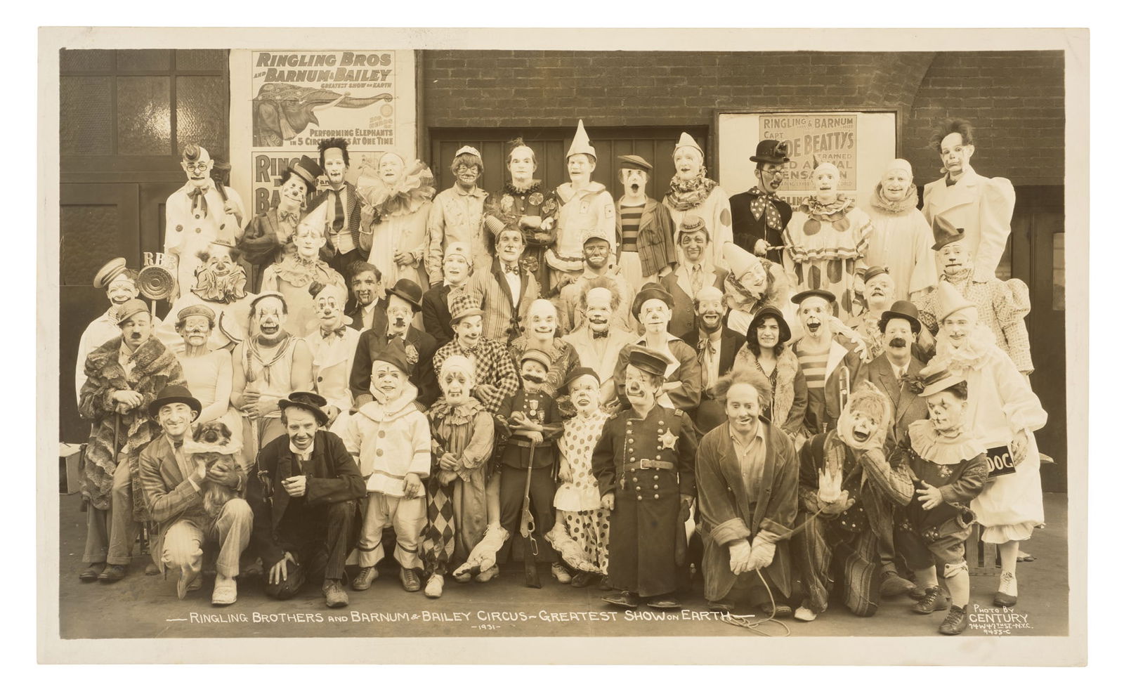 Clowns at Madison Square Garden by E. J. Kelty (New York, 1931) (1 of 2)
