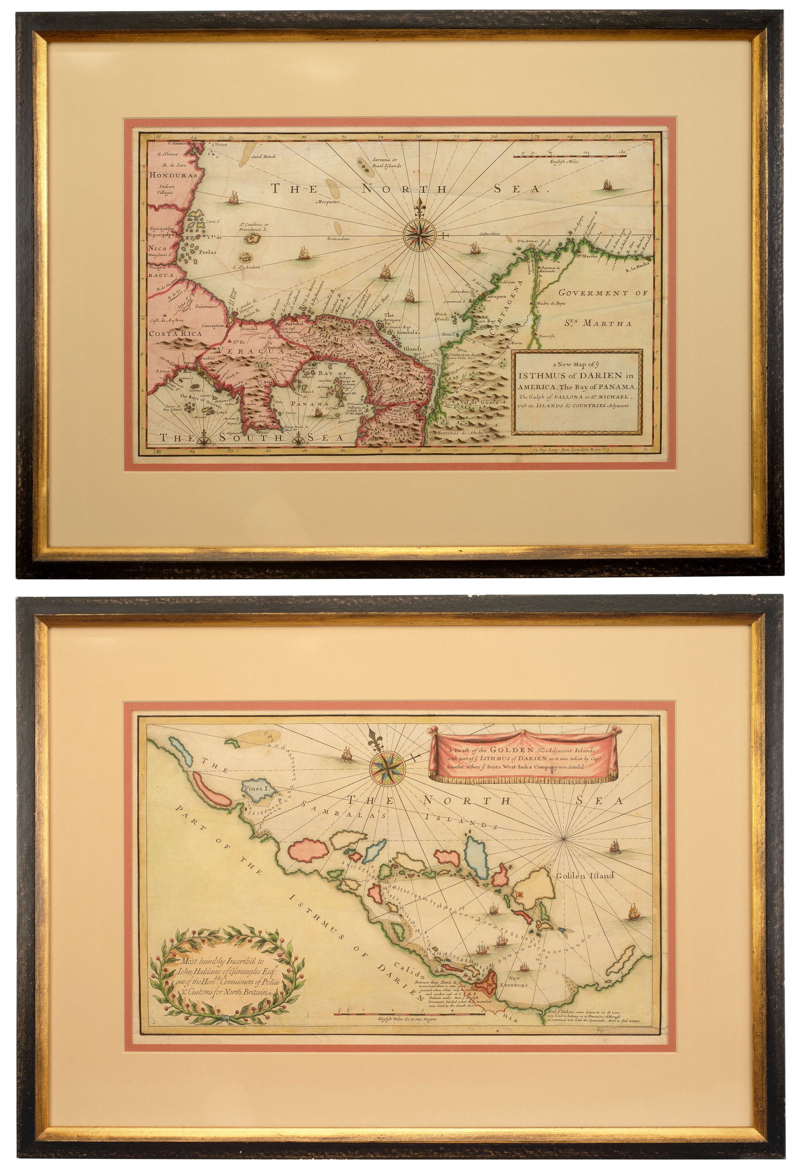 Two Maps of The Golden Islands and Ismuth of Darien by John Senex (London, 1721) (1 of 8)
