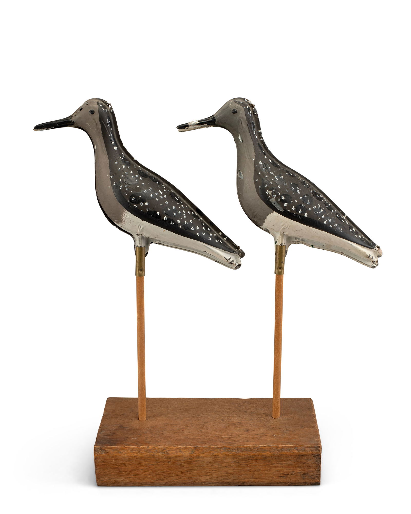 Two Antique "Tinnie" Shorebird Decoys (1 of 3)