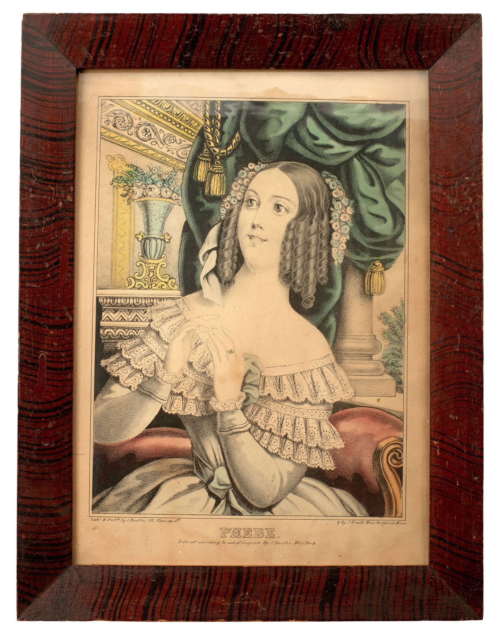 Set of Six "Girl's Name" Fashion Prints (America, 19th century) (1 of 8)