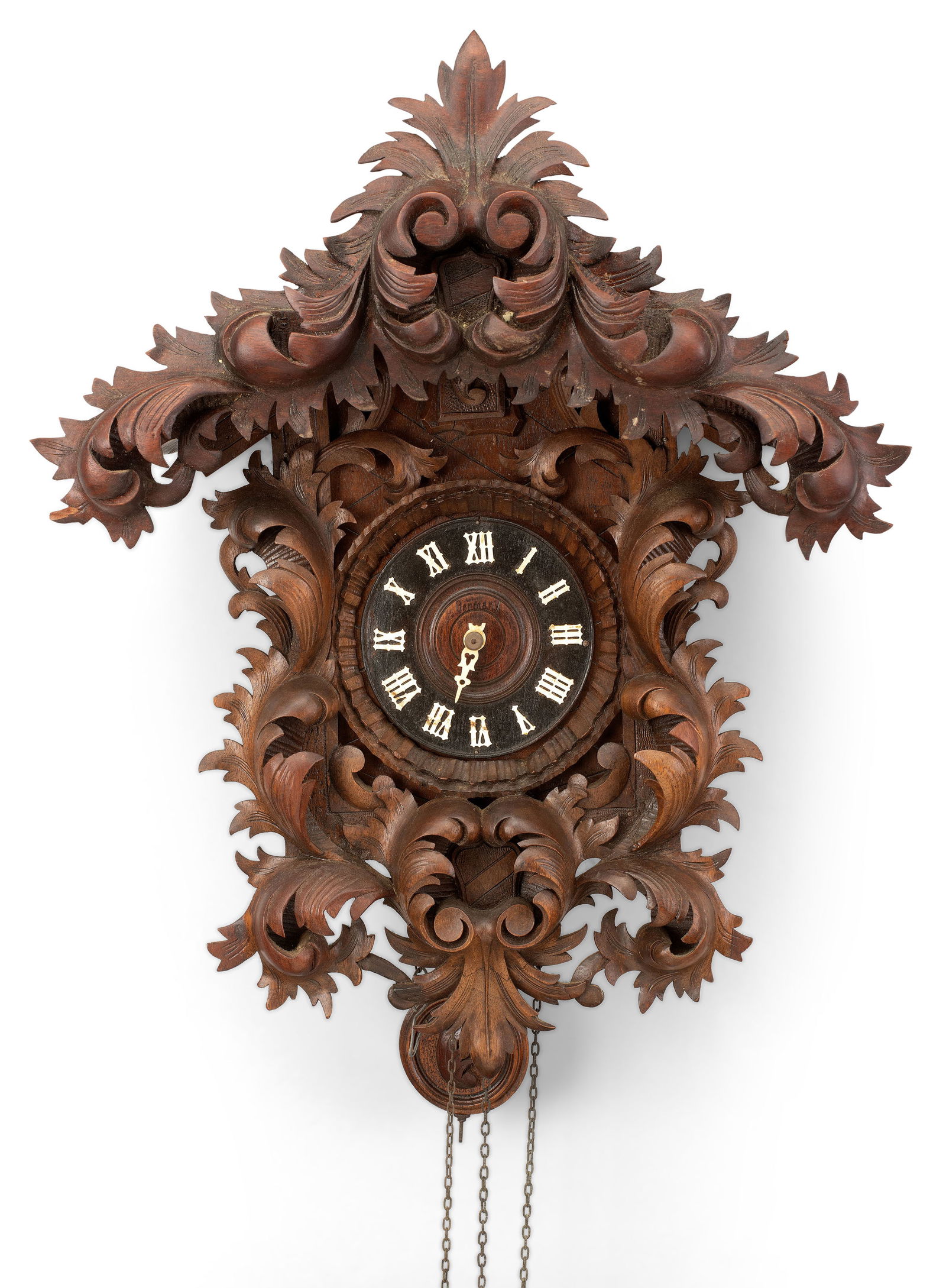 Black Forest Carved Cuckoo Clock (Germany, ca. 1915) (1 of 6)