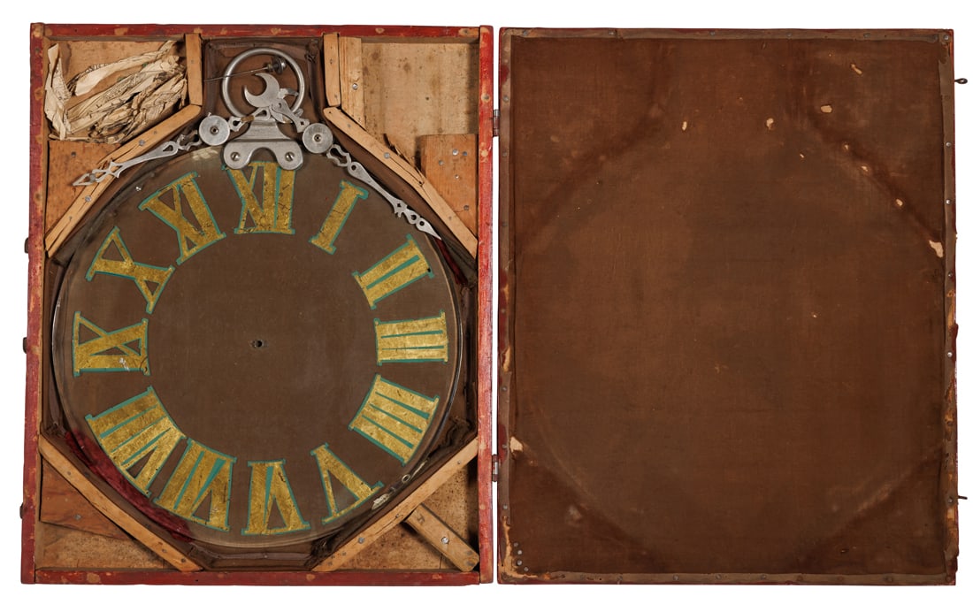 Magic Spirit Clock Dial in Original Wood Case (ca. 1900) (1 of 4)