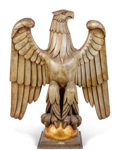 Monumental Carved Wood Eagle (America, ca. 1930)