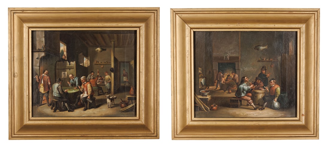 Two Tavern Scenes in the Manner of David Teniers the Younger (late 18th or 19th century) (1 of 5)